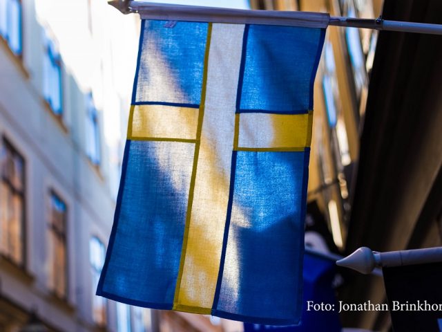Svensk flagga. Lektion om sociala och kulturella normer.